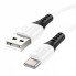 Кабель USB - Micro USB Hoco X82 силіконовий 3A 1м білий