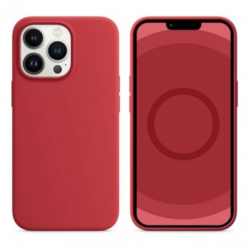 Защитный чехол для iPhone 13 Veron Silicone Case с MagSafe, красный