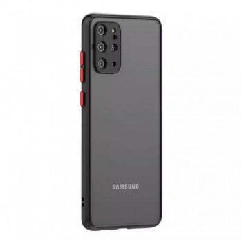Защитный чехол для Samsung A12 Matte TPU Plastic Case, черный