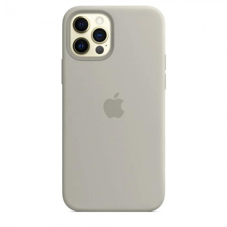 Силиконовый чехол no brand для iPhone 14 Pro 6.1 серый, полный размер