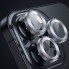 Защитное стекло Camera Glass Steel для iPhone 13 Pro/13 Pro Max, серебристое, устойчивое к ударам, высокая прозрачность