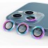 Защитное стекло Camera Glass Steel для iPhone 13 Pro/13 Pro Max, серебристое, устойчивое к ударам, высокая прозрачность