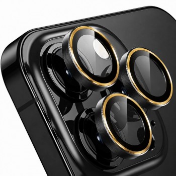 Защитное стекло Camera Glass Steel для iPhone 14 Pro/14 Pro Max, золотистое