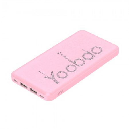 Повербанк Yoobao KJ03 10000 мАг 4 USB рожевий
