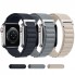 Ремінець Alpine Loop Design для Apple Watch 42-49 мм нейлоновий чорний-сірий