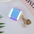 Чехол для AirPods Pro Grystal With Love глянцевый радужный с брелоком сердце