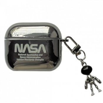 Чохол для AirPods Pro Shine Print NASA з карабіном і брелоком астронавт