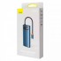 USB-хаб Baseus WKWG000003 Metal Gleam USB-C на HDMI + 3×USB 3.0 + PD + RJ45, 6 в 1, синий