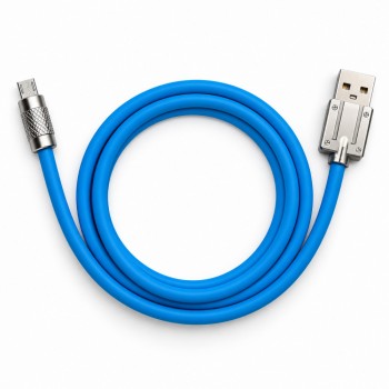 Кабель Micro USB 2A JK-V8, 1 м, синій