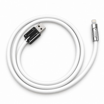 Кабель Lightning 2A 1м JK-IOS, белый, быстрая зарядка, высокая прочность Кабель Lightning 2A 1м JK-IOS, белый, быстрая зарядка, высокая прочность