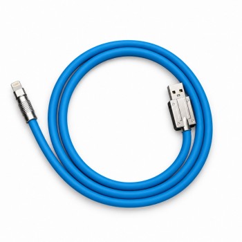 Кабель Lightning 2A JK для iPhone 1м, синий Кабель Lightning 2A JK для iPhone 1м, синий