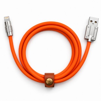 Кабель Lightning 2A 1м JK-IOS, оранжевый, высокая прочность, поддержка передачи данных Кабель Lightning 2A 1м JK-IOS, оранжевый, высокая прочность, поддержка передачи данных