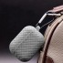 Чохол для AirPods Pro no brand тканинний візерунок сірий з карабіном