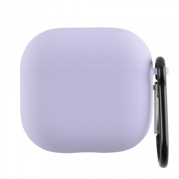 Чехол для AirPods 1/2 Baseus, мікрофібра, ліловий, легкий, зручний для носіння