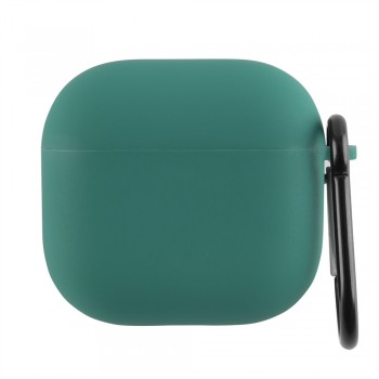 Чехол для AirPods Pro no brand микрофибра зеленый карабин
