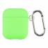 Чехол для AirPods Pro no brand микрофибра с карабином черный