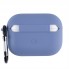 Чехол для AirPods Pro no brand микрофибра с карабином черный