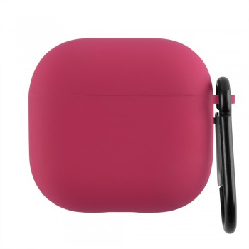 Захисний чохол для AirPods 3 Be Happy Microfiber Case, темно-червоний