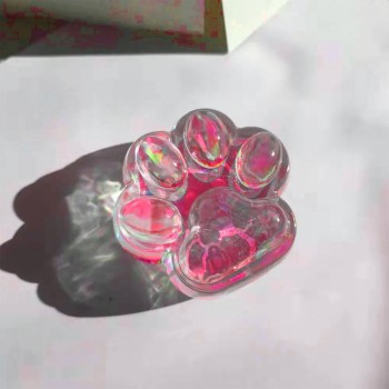 Попсокет no brand Marmalade Paw Red прозрачный держатель лапка для телефона