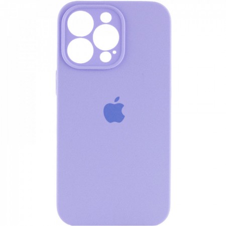 Силіконовий чохол для iPhone 12 Pro Max із захистом камери світло-фіолетовий
