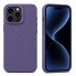Защитный силиконовый чехол для iPhone 13 Pro, принт карбон, Camera Stand, глубокий фиолетовый