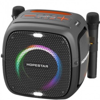 Портативная колонка Hopestar Party One 80W с микрофонами и LED-подсветкой
