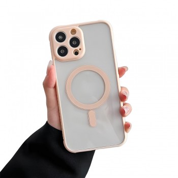 Захисний чохол для iPhone 12 Pro Max Skin Clear з MagSafe, рожевий