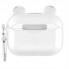 Чехол для AirPods Pro прозрачный силиконовый с карабином Winny Pooh