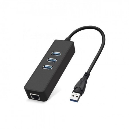 USB-хаб Veron USB-A с LAN и 3 USB портами