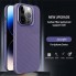 Защитный силиконовый чехол для iPhone 15, принт карбон, Camera Stand, глубокий фиолетовый