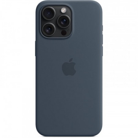 Силіконовий чохол з MagSafe для iPhone 15 Pro Max, колір Storm Blue