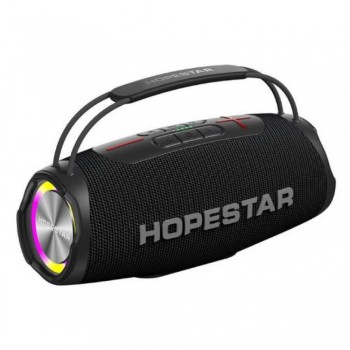 Портативная колонка Hopestar H53 Bluetooth, подсветка, влагозащита, синяя