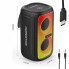 Портативная колонка Hopestar Party 110 Mini Bluetooth 16Вт с подсветкой черная