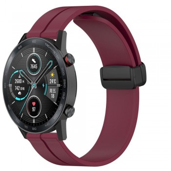 Ремешок Silicone Magic Lock Универсальный Red wine 20 мм