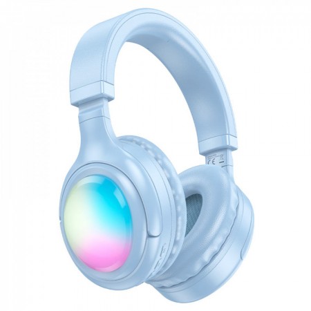 Бездротові Bluetooth-навушники Hoco W48, сині, накладні, Bluetooth 5.3