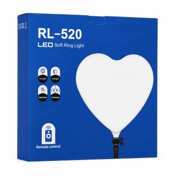 Лампа відеосвітло IOX LED у формі серця RL-520 (40/42) Лампа відеосвітло IOX LED у формі серця RL-520 (40/42)