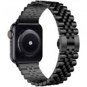 Ремешок для Apple Watch Rolex 5 Bead, 42 мм/44 мм/45 мм/49 мм, черный