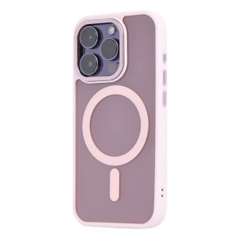 Чехол Matte Case MagSafe для iPhone 15 розовый матовый с поддержкой MagSafe