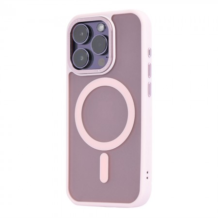 Чехол Matte Case MagSafe для iPhone 15 розовый матовый с поддержкой MagSafe