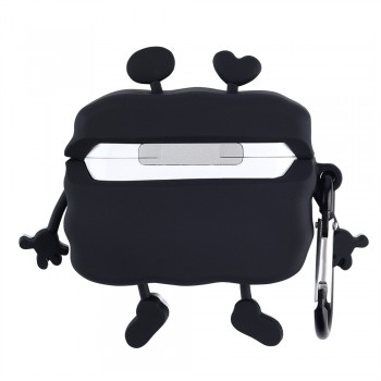 Чохол для AirPods Pro 2 Emoji Series Привид силіконовий з карабіном