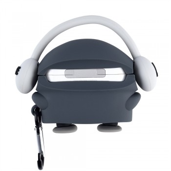 Чохол для AirPods 3 no brand силіконовий з карабіном мультяшний дизайн навушники