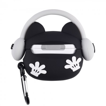 Чохол для AirPods 3 no brand Emoji Mickey силіконовий карабін