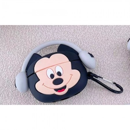 Чохол для AirPods Pro no brand силіконовий мультяшний з карабіном Міккі Маус