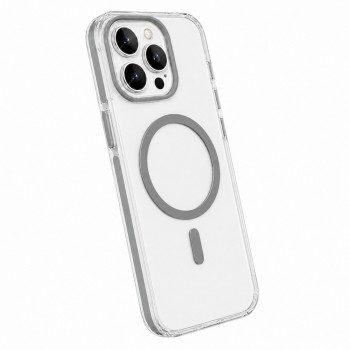 Защитный чехол для iPhone 14 Pro Max Be Happy MagSafe, серый