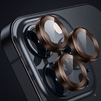 Защитное стекло для камеры Veron для iPhone 16 Pro/16 Pro Max, коричневое, закаленное, высокая прозрачность