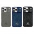 Захисний чохол для iPhone 16 Pro Polo Knight Leather Case, чорний, з натуральної шкіри, з захистом від подряпин