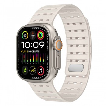 Силиконовый ремешок для Apple Watch 42/44/45/49 мм Magic Double Color, Starlight