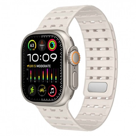 Силиконовый ремешок для Apple Watch 42/44/45/49 мм Magic Double Color, Starlight