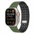 Силиконовый ремешок для Apple Watch Magic Double Color 42/44/45/49 мм, зеленый