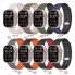 Ремешок для Apple Watch Magic Double silicone 42/44/45/49 mm, серый и оранжевый